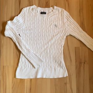 White Abercrombie and Fitch Sweater